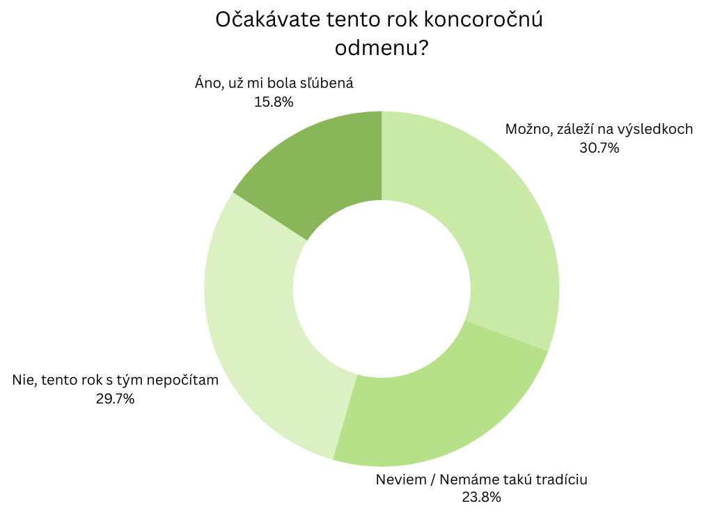 Platy.sk - Koncoročné odmeny - graf